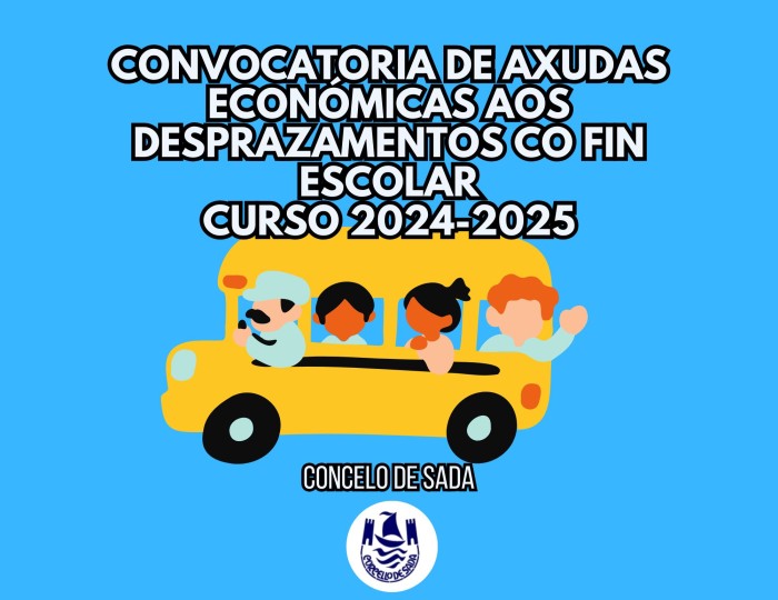 Convocatoria de axudas econmicas aos desprazamentos co fin escolar. Curso 2024-2025