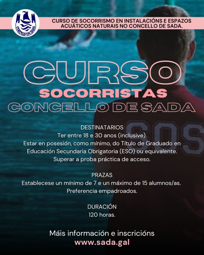 CURSO DE SOCORRISMO EN INSTALACIONES Y ESPACIOS ACUTICOS NATURALES EN EL CONCELLO DE SADA.